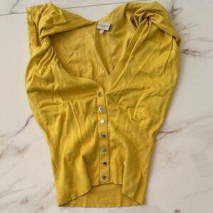 PRICE DROP:35❤️Karen Millen Mustard snap up vest 3